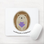 Adorable Senden Sie einen Hedgehug-Igel Mousepad (Mit Mouse)