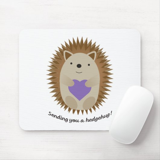 Adorable Senden Sie einen Hedgehug-Igel Mousepad (Mit Mouse)