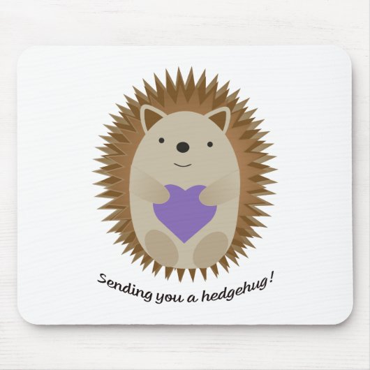Adorable Senden Sie einen Hedgehug-Igel Mousepad (Vorne)