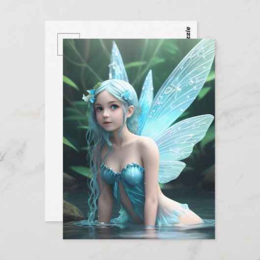 Adorable sexy Fairy Postcard Postkarte (Vorne/Hinten)