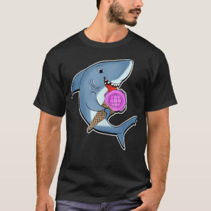 Adorable Shark Licking Ice Creme Niedlich Hai Lieb T-Shirt