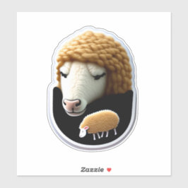 Adorable Sheep Stickers für jeden Anlass Aufkleber