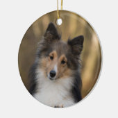 Adorable Sheltie Keramik Ornament (Links)