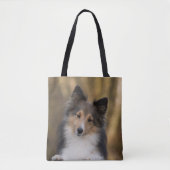 Adorable Sheltie Pup Tasche (Vorderseite)