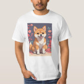 Adorable Shiba Inu T - Shirt - Ideal für Hunde Lov (Vorderseite)