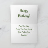 Adorable Shih Tzu Birthday Karte (Innenseite)