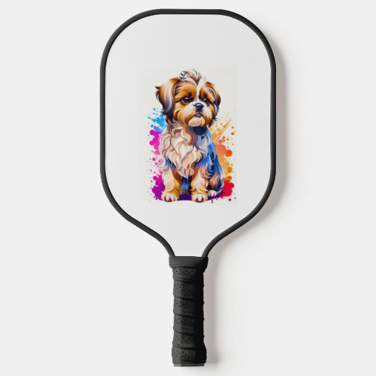 Adorable Shih Tzu Pickleball Schläger (Vorderseite)