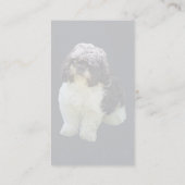 Adorable Shih Tzu Puppy Visitenkarte (Rückseite)