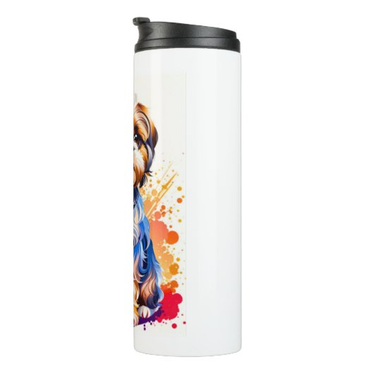 Adorable Shih Tzu Thermosbecher (Nach rechts gedreht)