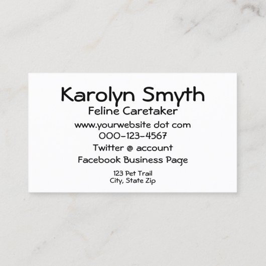 Adorable Siamese Kitten Fotografie Tierschutz Visitenkarte (Rückseite)