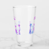 Adorable Silhouetten von Katzen Glas (Links)