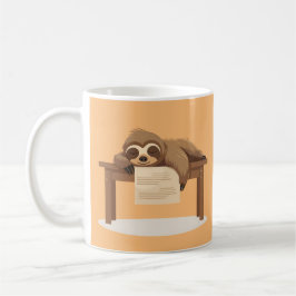 Adorable Sleepy Study Sloth Kaffeetasse