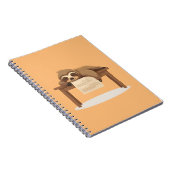 Adorable Sleepy Study Sloth Notizblock (Rechte Seite)