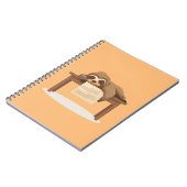 Adorable Sleepy Study Sloth Notizblock (Linke Seite)