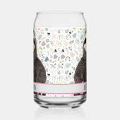 Adorable Sloth Animal Name Hübsch Pattern Name Dosenglas (Rechts)