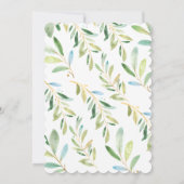 Adorable Sloth Baby Dusche Einladung (Rückseite)