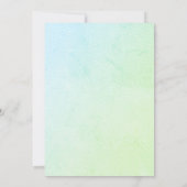 Adorable Sloth Baby Dusche Einladung (Rückseite)