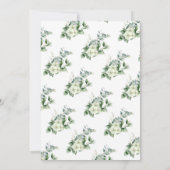 Adorable Sloth Baby Dusche Eukalyptus Grüne Einladung (Rückseite)