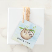 Adorable Sloth Baby Dusche Gefallen Geschenkmarke Geschenkanhänger (Beispiel)