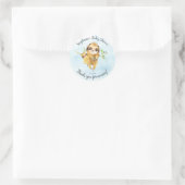 Adorable Sloth Baby Dusche Gefallen Sticker (Tasche)