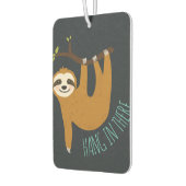 Adorable Sloth "Hang in There" Autolufterfrischer (Links)