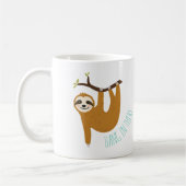 Adorable Sloth "Hang in There" Kaffeetasse (Links)
