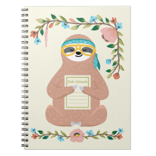 Adorable Sloth Notebook Notizblock