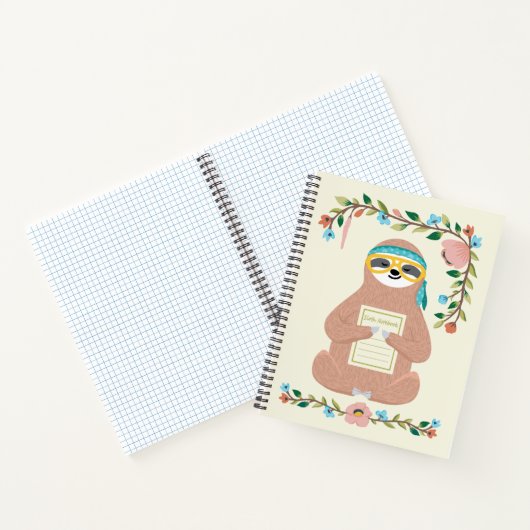 Adorable Sloth Notebook Notizblock (Innenseite)