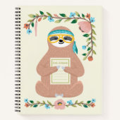 Adorable Sloth Notebook Notizblock (Vorderseite)