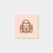 Adorable Sloth Post-it Klebezettel (Vorderseite)