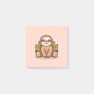 Adorable Sloth Post-it Klebezettel