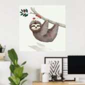 Adorable Sloth Poster (Heimbüro)