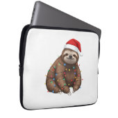 Adorable Sloth Wrapped in Holiday Lights Classic T Laptopschutzhülle (Vorne Rechts)