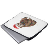 Adorable Sloth Wrapped in Holiday Lights Classic T Laptopschutzhülle (Vorne Knopf)