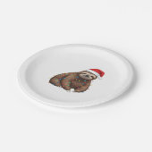 Adorable Sloth Wrapped in Holiday Lights Classic T Pappteller (Schrägansicht)