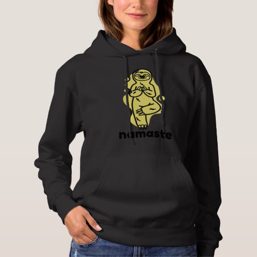 Adorable Sloth Yoga Pose Hoodie (Vorderseite)