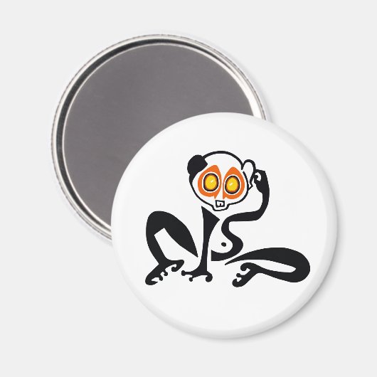 Adorable Slow LORIS - Primat - Wildtiere Magnet (Vorderseite/Rückseite)