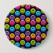 "Adorable Smile Emoji Pattern Collection" Button (Vorderseite)