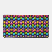 "Adorable Smile Emoji Pattern Collection" Schreibtischunterlage (Vorderseite)