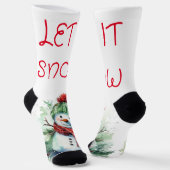Adorable Snowman Crew Socks Socken (Gewinkelt)