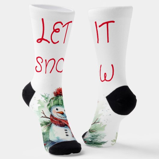 Adorable Snowman Crew Socks Socken (Gewinkelt)
