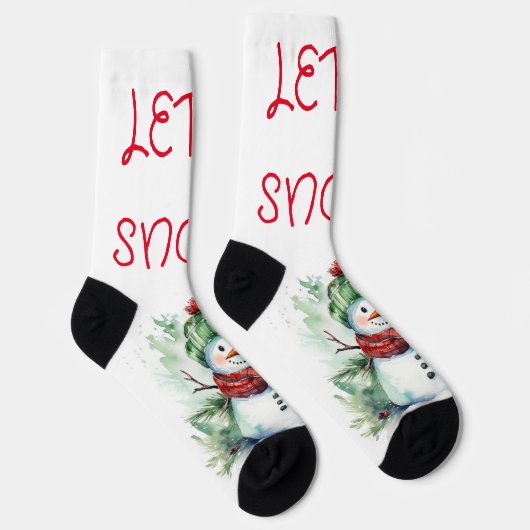 Adorable Snowman Crew Socks Socken (Rechts)