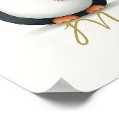 Adorable Snowman & friends Christmas wall art Poster (Ecke)