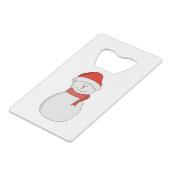 Adorable Snowman Geldbeutel Flaschenöffner (Rückseite Schrägansicht)