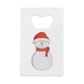 Adorable Snowman Geldbeutel Flaschenöffner (Rückseite)