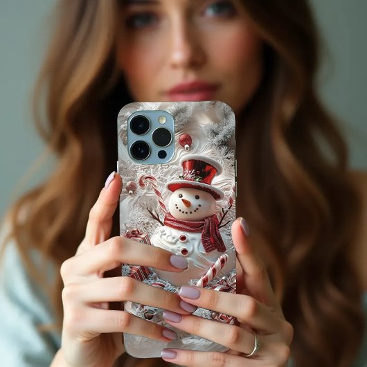 Adorable Snowman Iphone Case Weihnachtsgeschenk