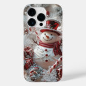 Adorable Snowman Iphone Case Weihnachtsgeschenk (Rückseite)
