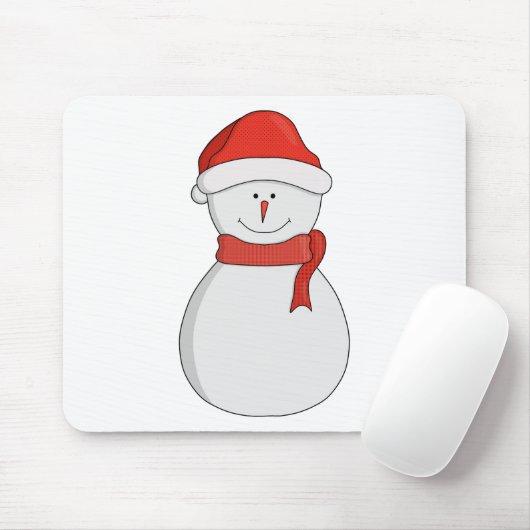 Adorable Snowman Mousepad (Mit Mouse)