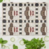 Adorable Socken Affen Wohngestaltungen Küchentuch (Gefaltet)