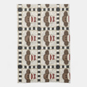 Adorable Socken Affen Wohngestaltungen Küchentuch (Vertikal)